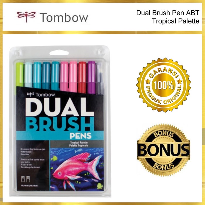 

Promo Bulan Ini Tombow Dual Brush Pen Abt, Tropical Palette, Set 10 Colors Hemat