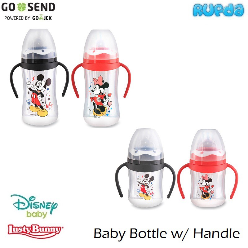 Lusty Bunny Disney Baby Bottle Handle Botol Wideneck Mickey Minnie