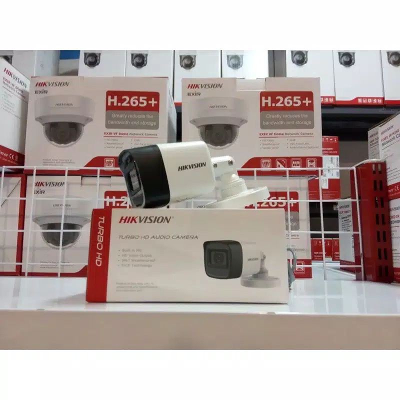 KAMERA CCTV BUILD IN MIC 5 MP HIKVISION DS-2CE16H0T-ITPFS 5MP Audio Camera