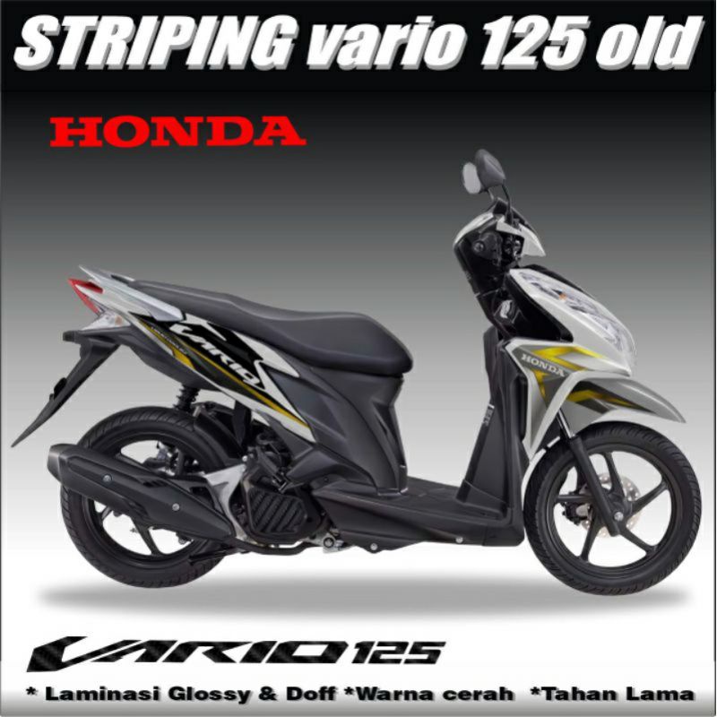 Decal Striping Sticker Honda Vario 125 old / Stiker Variasi Motor Vario 125 Old