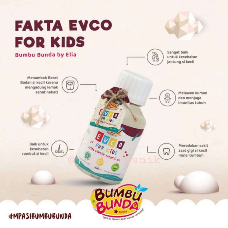 Bumbu Bunda Evco For Kids Extra Virgin Coconut Oil 100ml