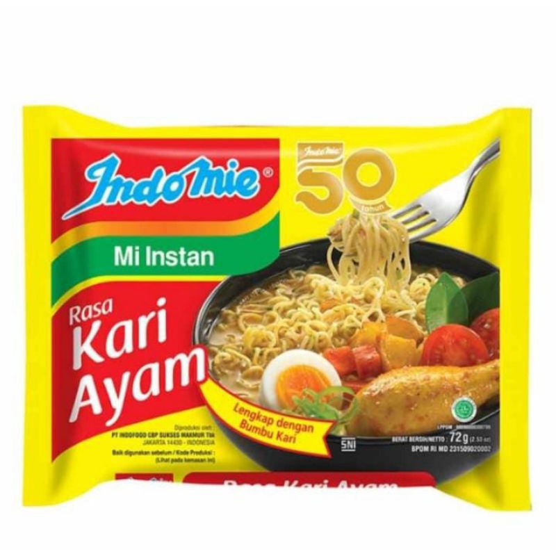 

Indomie rasa kari ayam 1 pcs