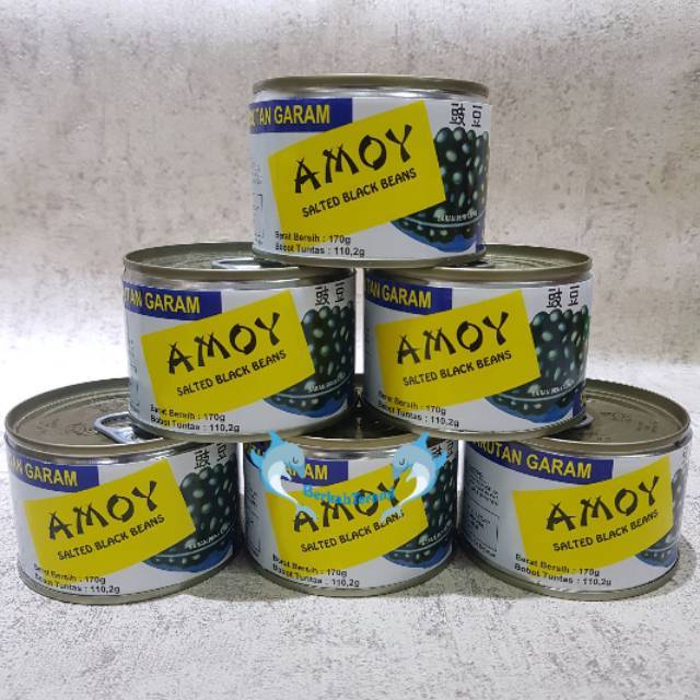 

Amoy Tausi Salted Black Beans 170gr / Kacang Hitam Kaleng / Kacang Hitam Dalam Larutan Garam