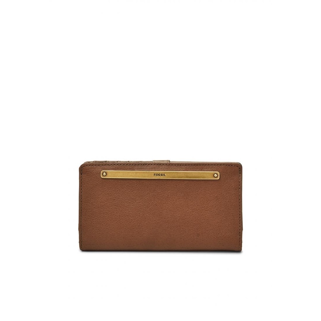 Fossil Liza Leather Slim Bifold Brown Dompet Wanita - SL7891-200