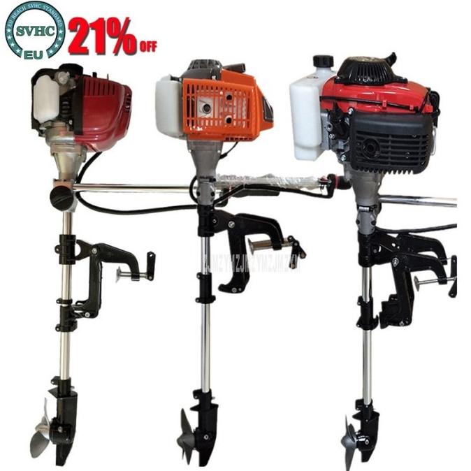 Promo Mesin Minyak Bensin Perahu 4 Tak 2Hp 4Hp Motor Tempel Perahu 2