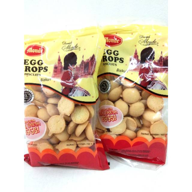 

Monde Egg Drops Biskuit Telur Egg Drop 110g