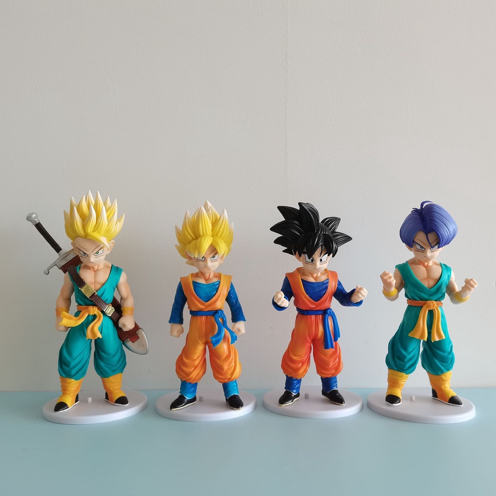 Mainan Action Figure Anime Jepang Dragon Ball Son Goten Super Saiyan Ukuran 18cm Untuk Koleksi