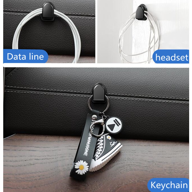 Hook Kait Tempel Gantungan Kunci Hanger Holder Mobil Dinding Tempel