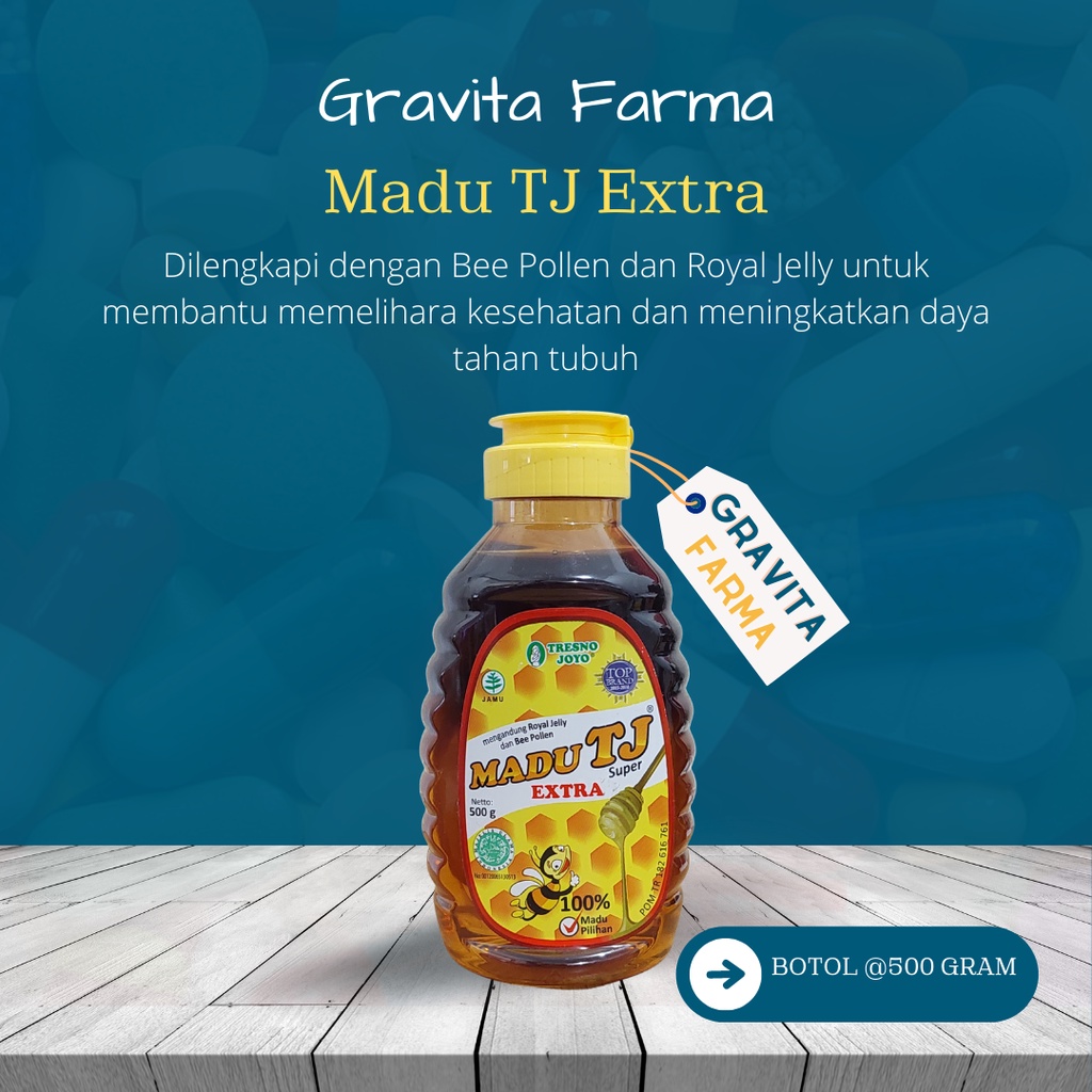 

Madu TJ Extra Super kemasan botol Tresno Joyo 500gram