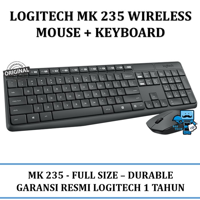 Logitech MK235 Wireless Keyboard Mouse Combo