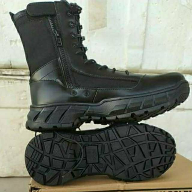 Sepatu PDL  kulit kanvas jatah polri