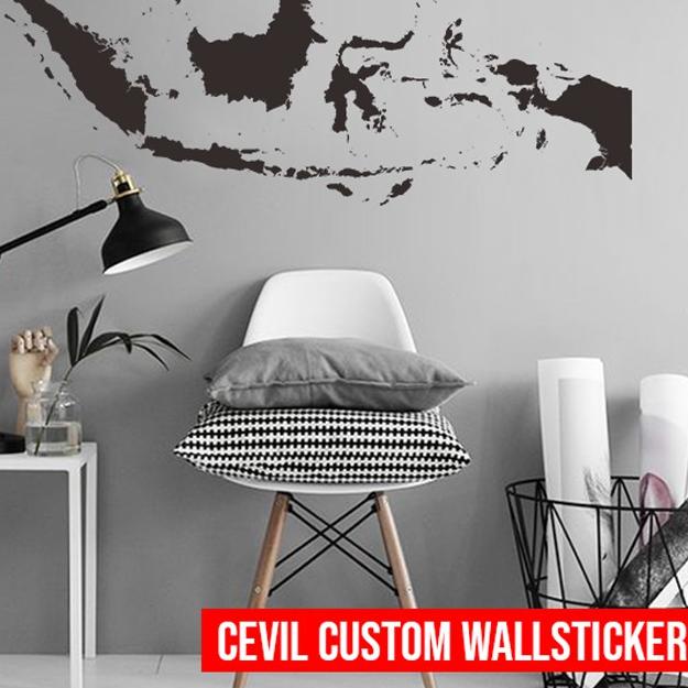 

Murah Banget WHL Stiker Peta Indonesia wall sticker Custom J64 Diskon