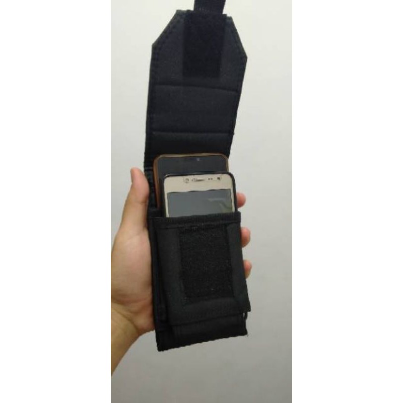 Tempat Hp model X / tempat HP tactical / Sarung HP