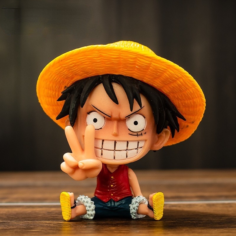 Mainan Action Figure Anime One Piece Luffy Zoro Bahan PVC Ukuran 9cm Untuk Hadiah Anak