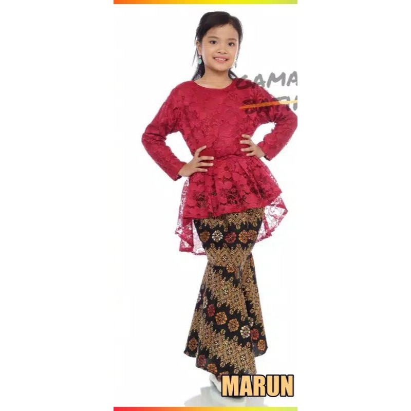 [COD]SETELAN KEBAYA ANAK/AURORA BRUKAT ANAK/KEBAYA LUCU/KEBAYA PESTA