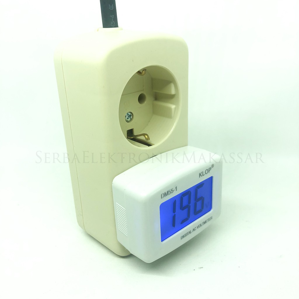 Voltmeter Digital AC DM55-1 Steker 110-300V