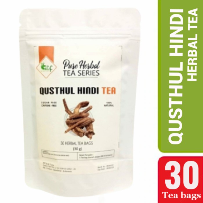 

ORIGINAL MURAH Qusthul Hindi Tea : Indian Costus Root Herbal Tea (30Tea Bag)