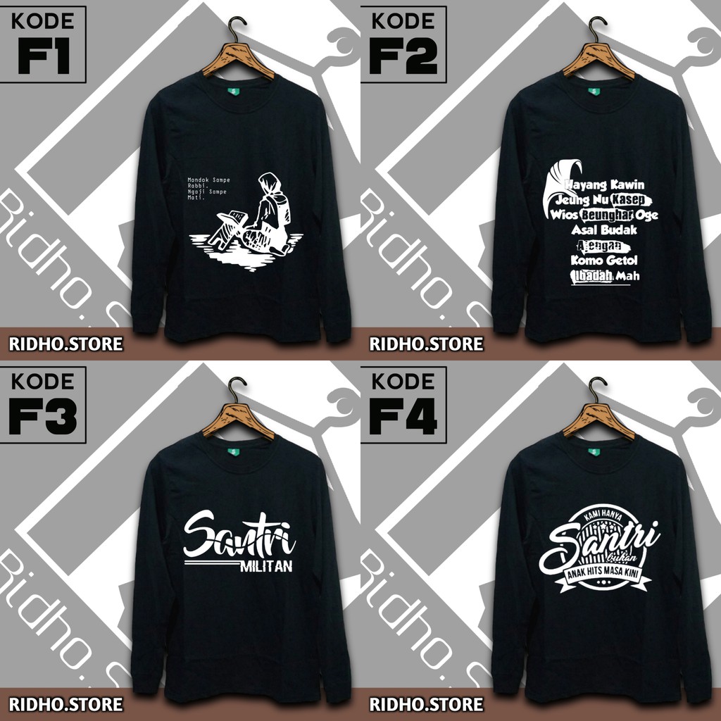 KAOS SANTRI // KAOS SANTRI SALAFI // KAOS DAKWAH // KAOS MUSLIM // KAOS DISTRO // KODE F