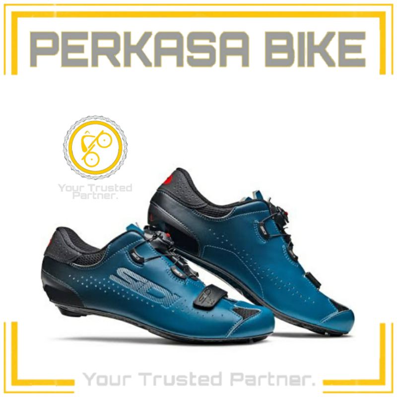 SEPATU ROADBIKE SIDI SIXTY BLACK PETROL CLEAT BIKE SHOE SEPEDA PERKASABIKE