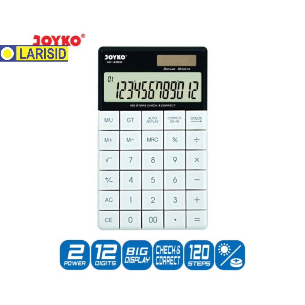 

KALKULATOR JOYKO CC-48CO WHITE 12 DIGITS