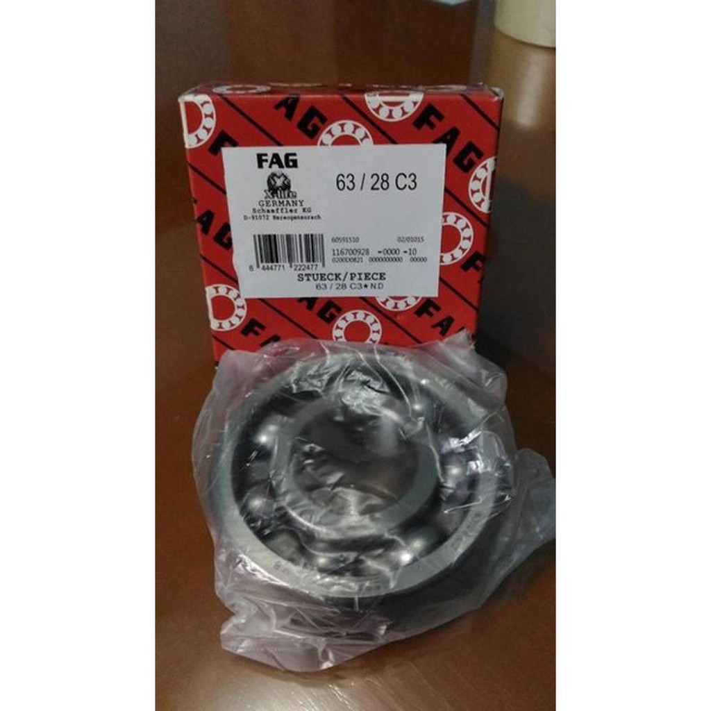 Unik BALL BEARING 63-28 C3 FAG Murah