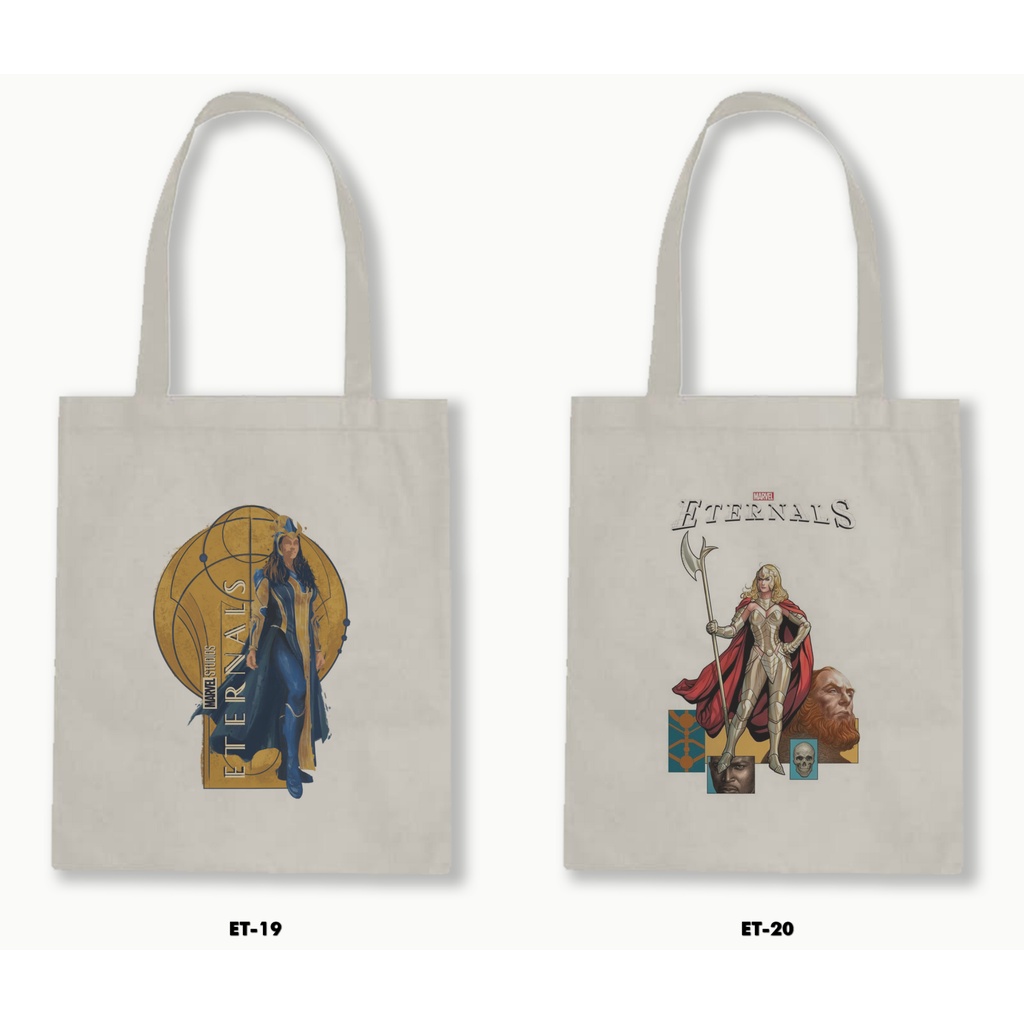 TOTE BAG BLACU - ETERNALS / MARVEL 01