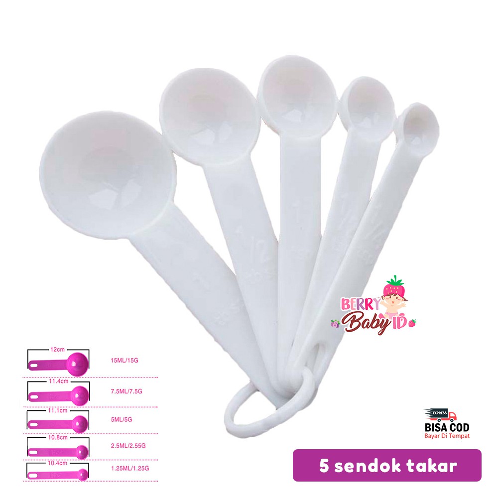 Berry Mart 5in1 Sendok Takar Measuring Spoon Cup Peralatan Masak JKN020 Berry Mart