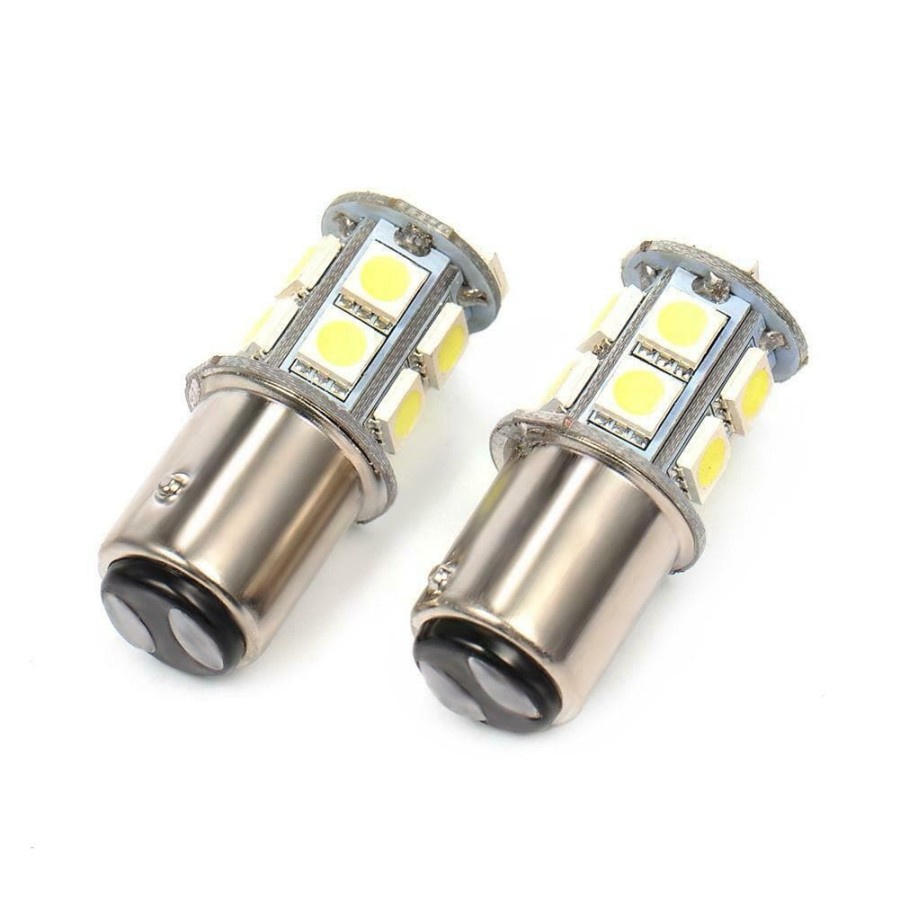 Lampu LED 1157 BAY15D 13SMD 5050 Rem Stop Bayonet Kedip Strobo 24V Truk Bus 24 Volt