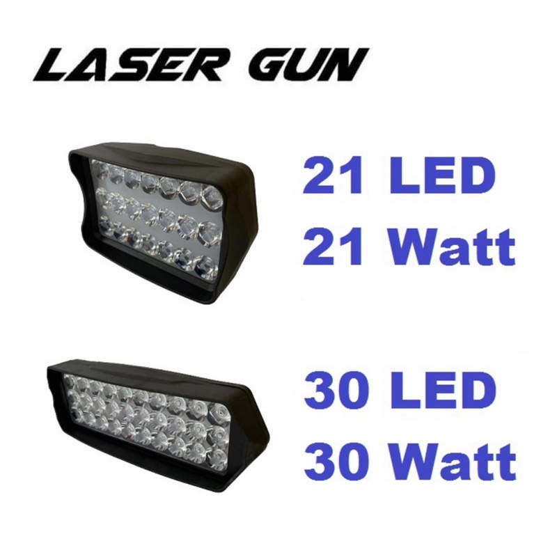 Lampu LED Bar Tembak Sorot Laser Gun CREE Mobil Motor 21 30 Titik Mata 21Watt 21 30 Watt 21W 30Watt