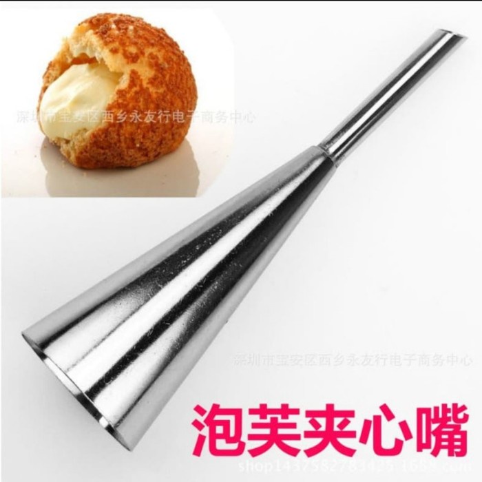 

KUE-PENGHIAS-ALAT- SPUIT FILLING PUFF NOZZLE SPUIT KUE SUS SELAI CREAM BAKING TOOLS -ALAT-PENGHIAS-