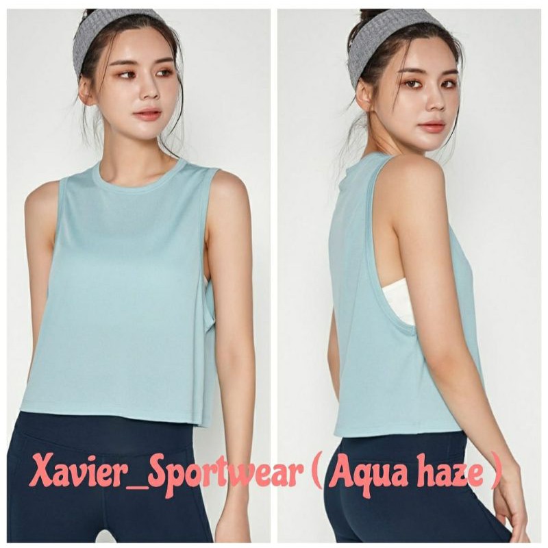 STL Crop Tank ( Aqua Haze )