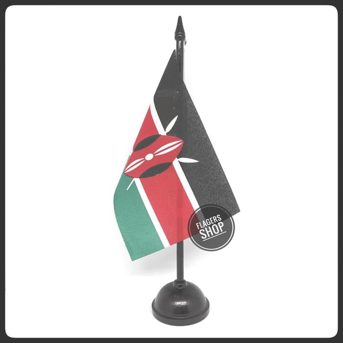 

Bendera Meja Kenya + Tiang Kayu