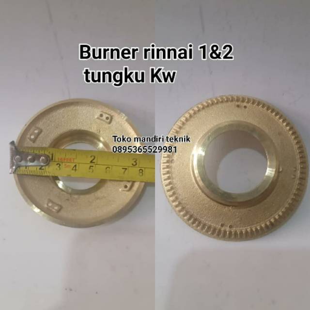 Burner Kuningan kompor gas merk Rinnai Kw