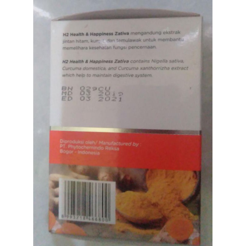 H2 Zativa health & happiness 30 kapsule