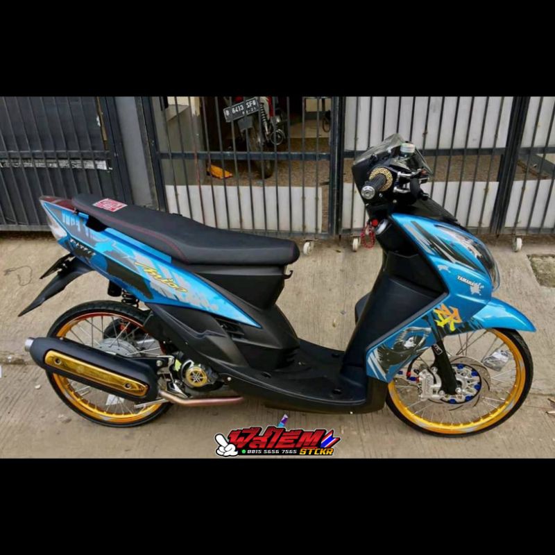 Striping Transparan Mio Soul Mx Soul Karbu Samurai