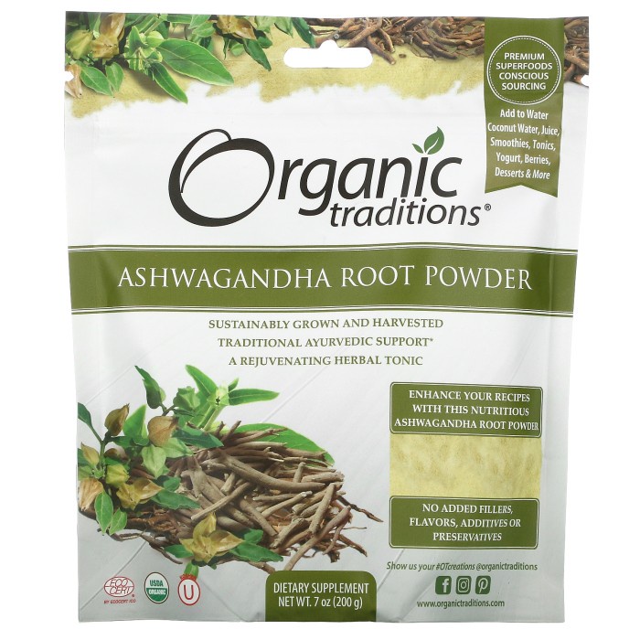 Organic Traditions Ashwagandha Root Powder 200 g
