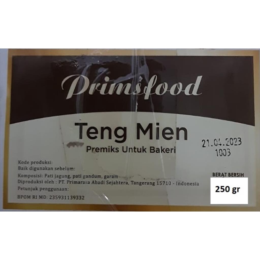 PRIMSFOOD TEPUNG TENG MIEN / TANG MIEN / TEPUNG BAKPAU 250 gr