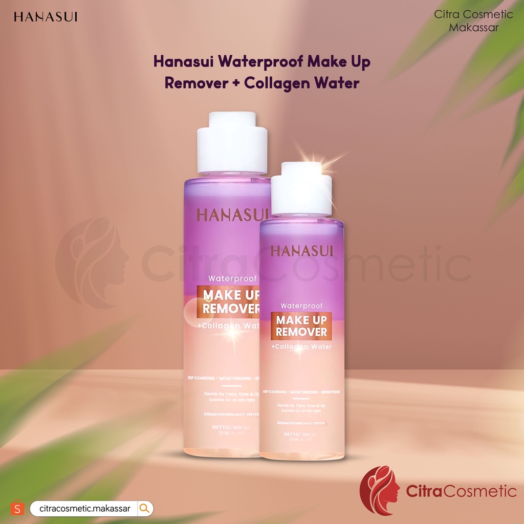 Hanasui Waterproof Make Up Remover + Collagen Water