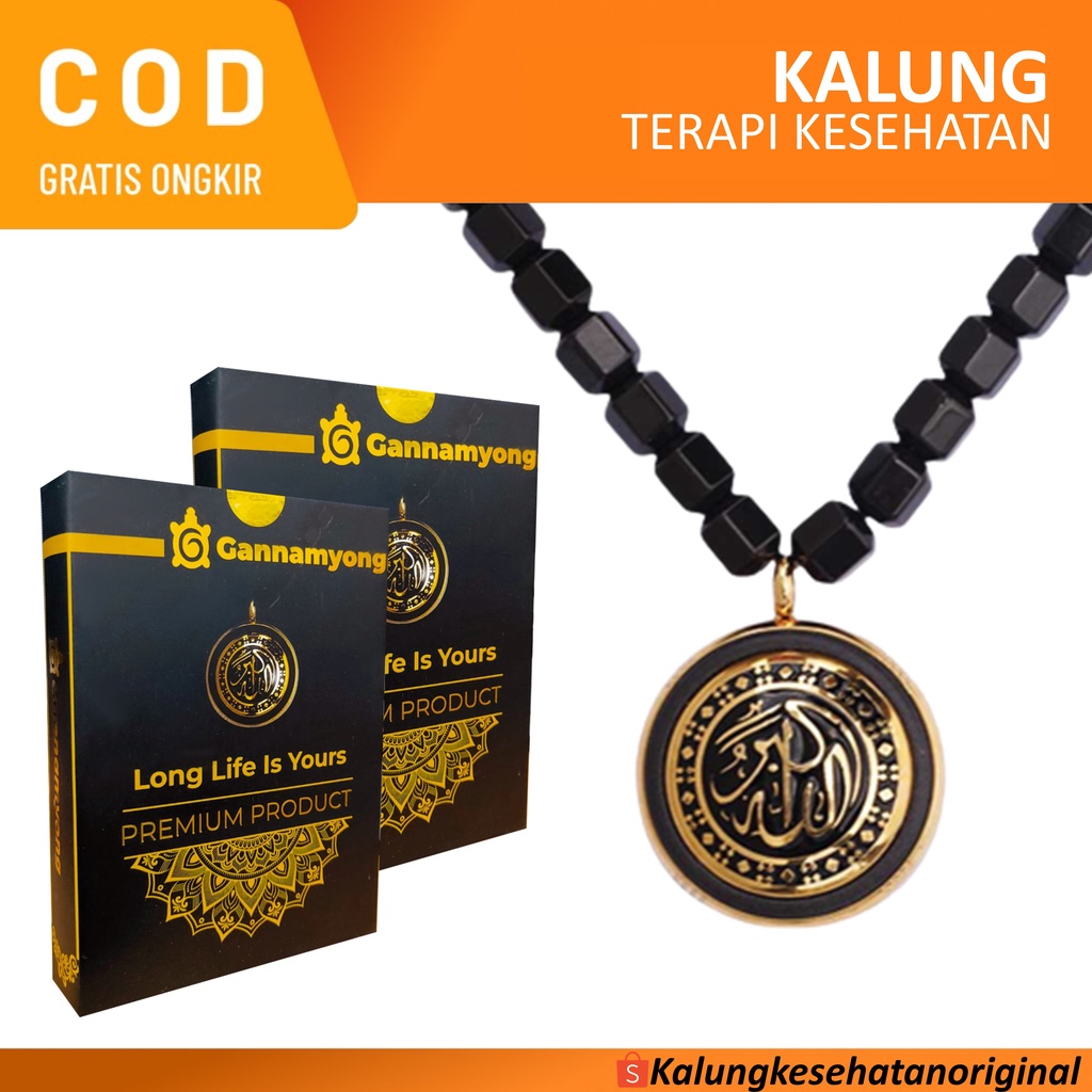 KALUNG KESEHATAN Gannamyong ori 100% SET GELANG, KALUNG, SERTIFIKAT,BOX bisa bayar ditempat/COD