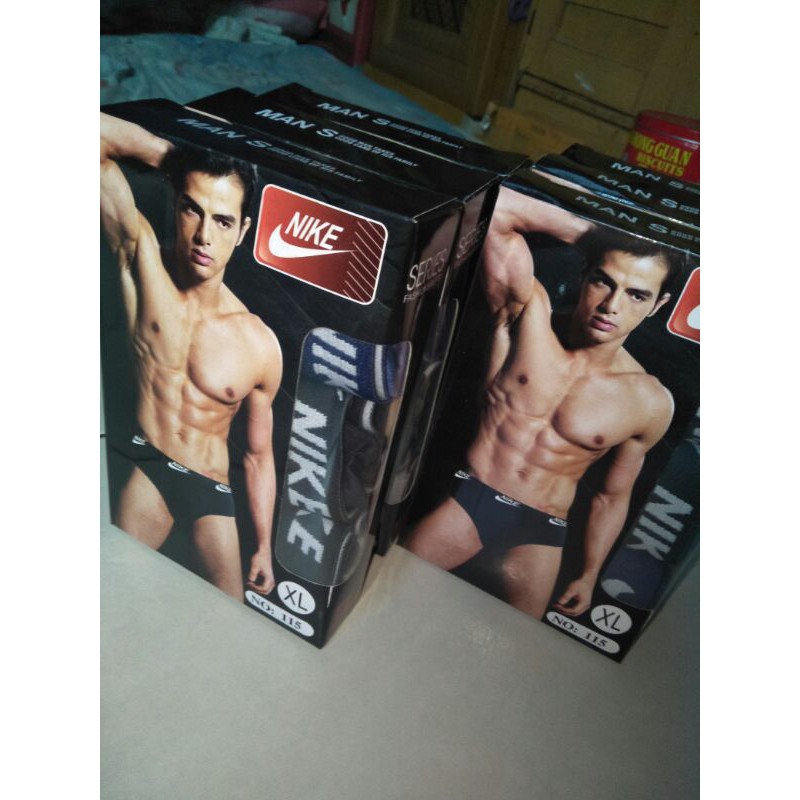 Celana dalam pria NIKE (isi 3) sempak cd dalaman pria color boxer