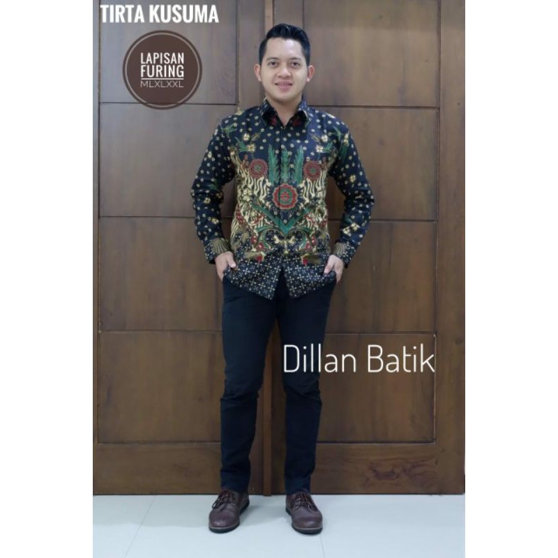 KEMEJA BATIK PRIA TERBARU TIRTAKUSUMA KEMEJA BATIK PRIA LAPIS FURING BAHANKATUN PRIMISIMA BATIK SOLO