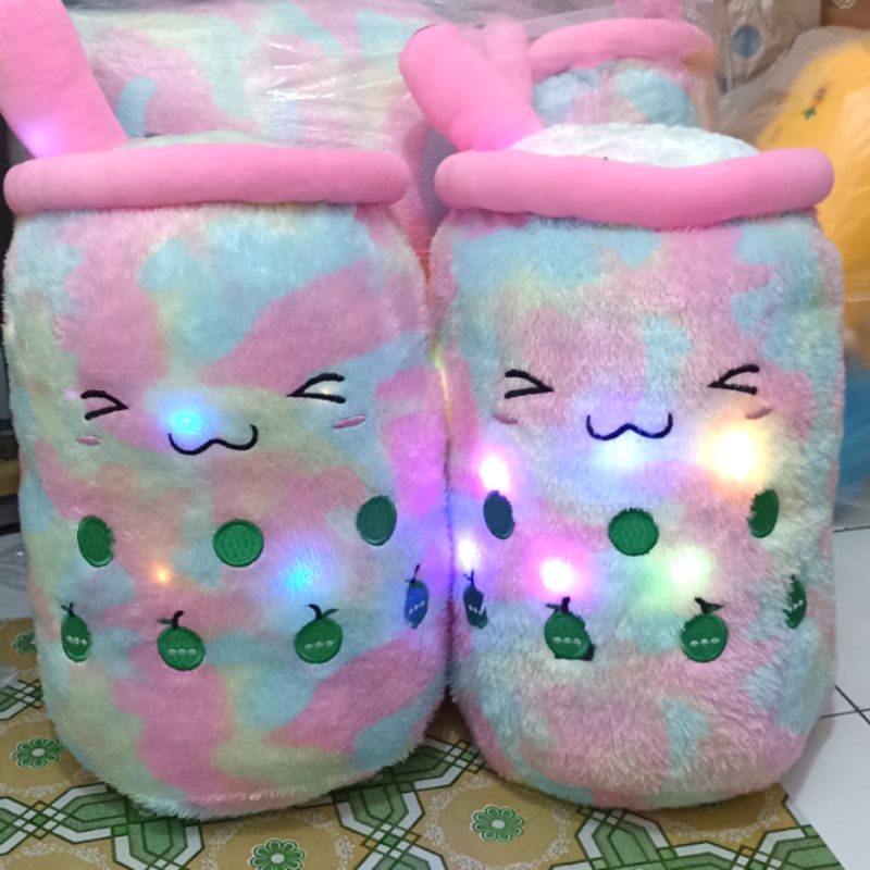 Boneka Boba Jumbo Rainbow LED Label SNI