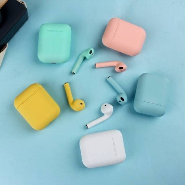 i12 TWS Earphone wireless Bluetooth Hifi i12 tws macarone