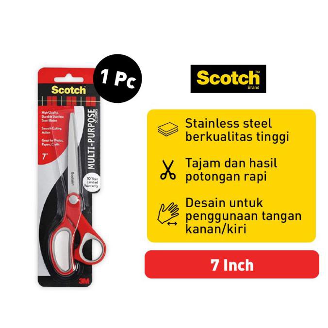 

✨BISA COD✨ Scotch 3M Gunting Stainless Steel 7 Inch Multifungsi Berkualitas 1427 - 3