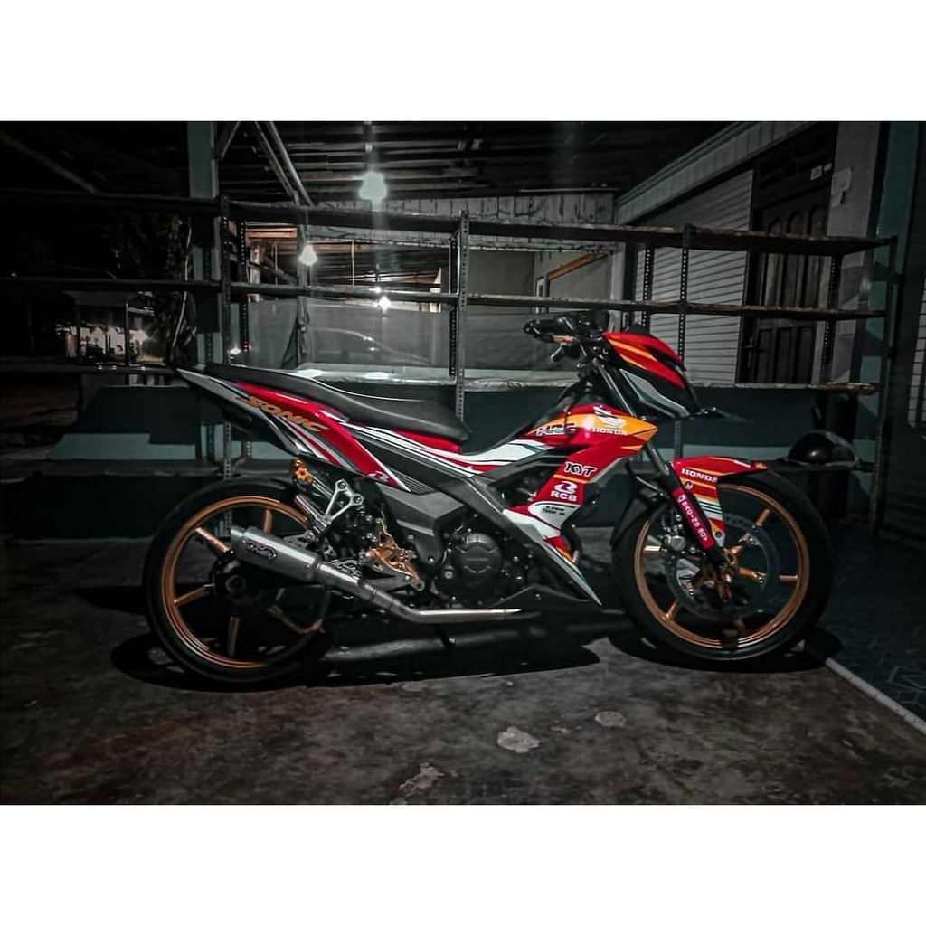 (PROLINER) FULL SYSTEM TR1 R SHORT KNALPOT R15 CB150 VIXION SONIC MX K46 FU CRF KLX TIGER-SONIC/ GTR 150