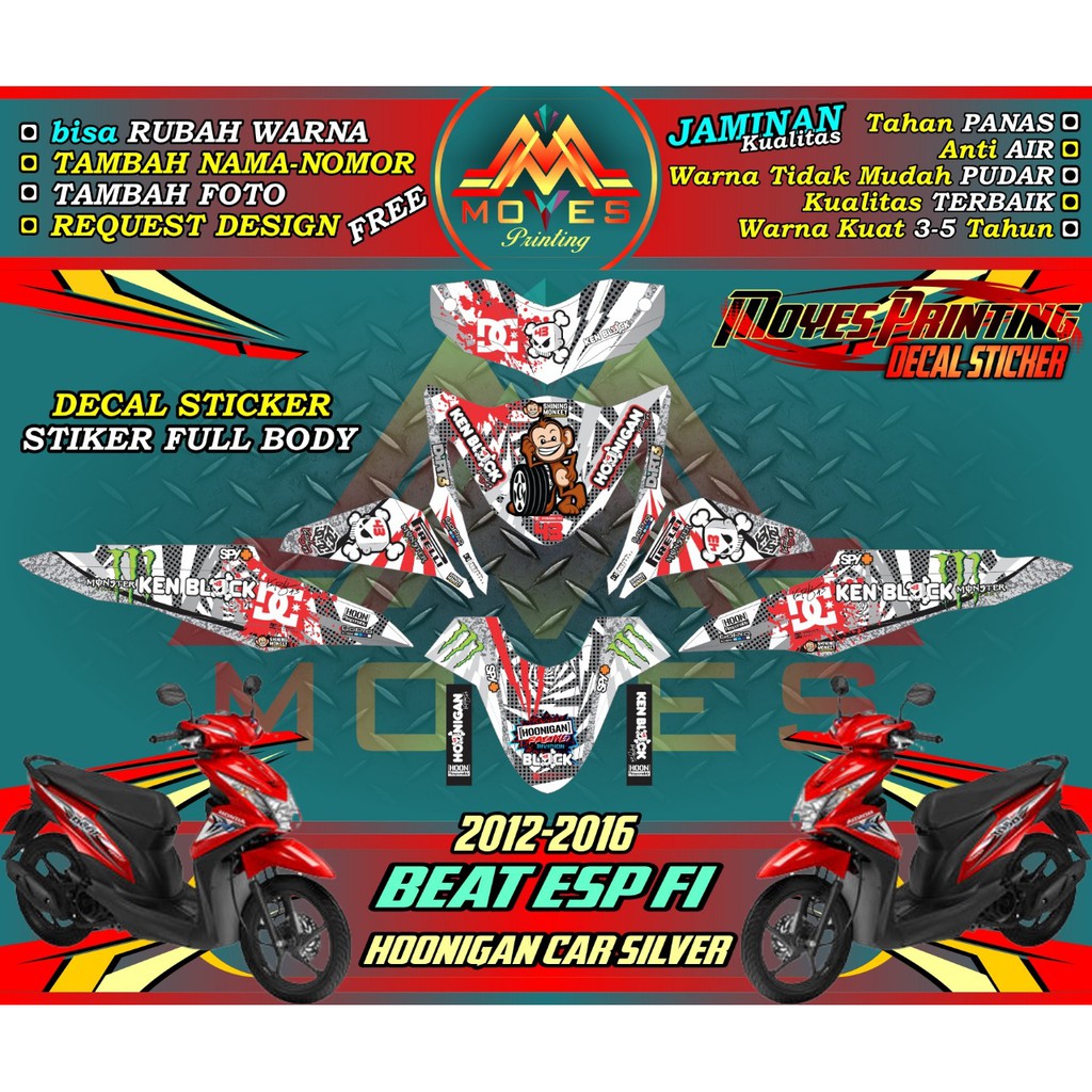 cod stiker motor honda beat fi full body stiker motor honda beat fi full body