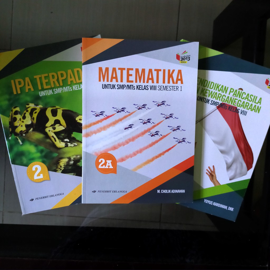 

BUKU MTK, IPA, PPKN, BAHASA INDONESIA, BAHASA INGGRIS, PJOK KELAS 8 SMP/MTS