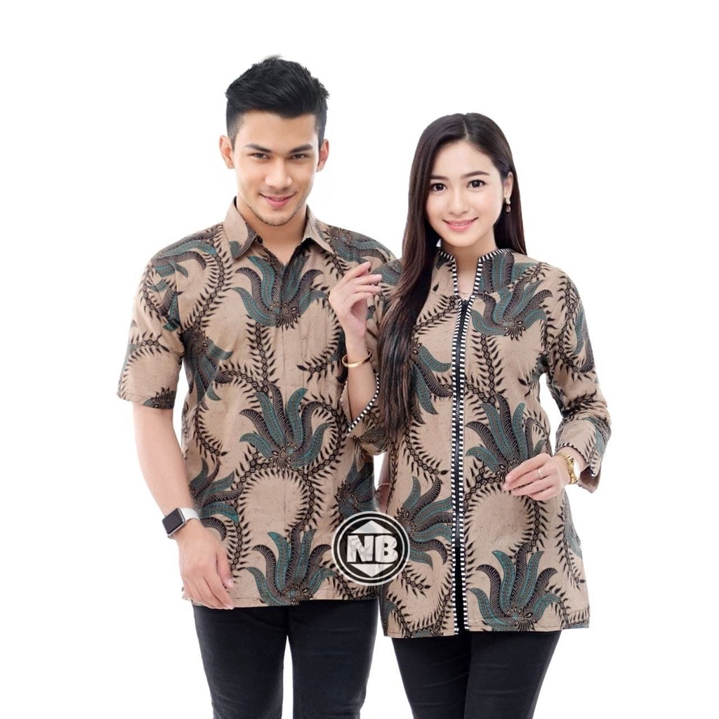 [11.11] COUPLE BATIK NEW HEM BLUS BLOUSE TRENDING INTERNATIONAL COUPLE SERAGAM TERLARIS [BATIK PITTO]