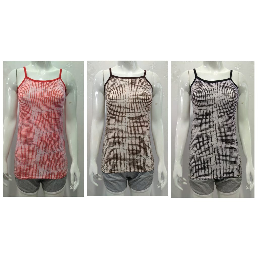 SALE !!! SINGLET  SALUR // POLOS // MOTIF / TANK TOP WANITA TERLARIS TERMURAH // BISA COD // CELLINE-ABSTRAK RANDOM