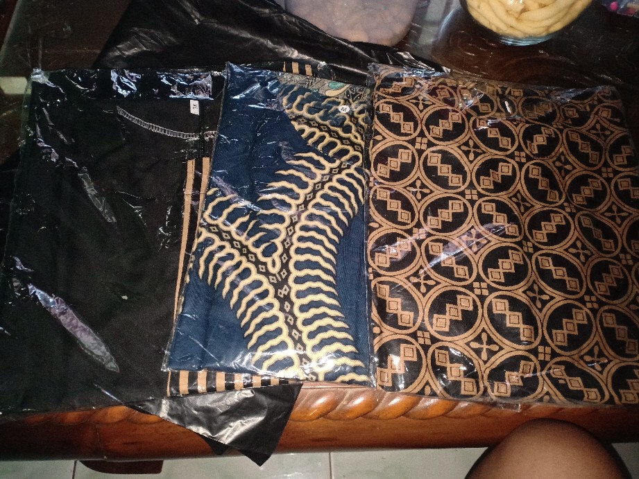 Tey-17 Batik Wanita Asj Sa Hrb026 Kenongo Kemeja Tosca Pendek